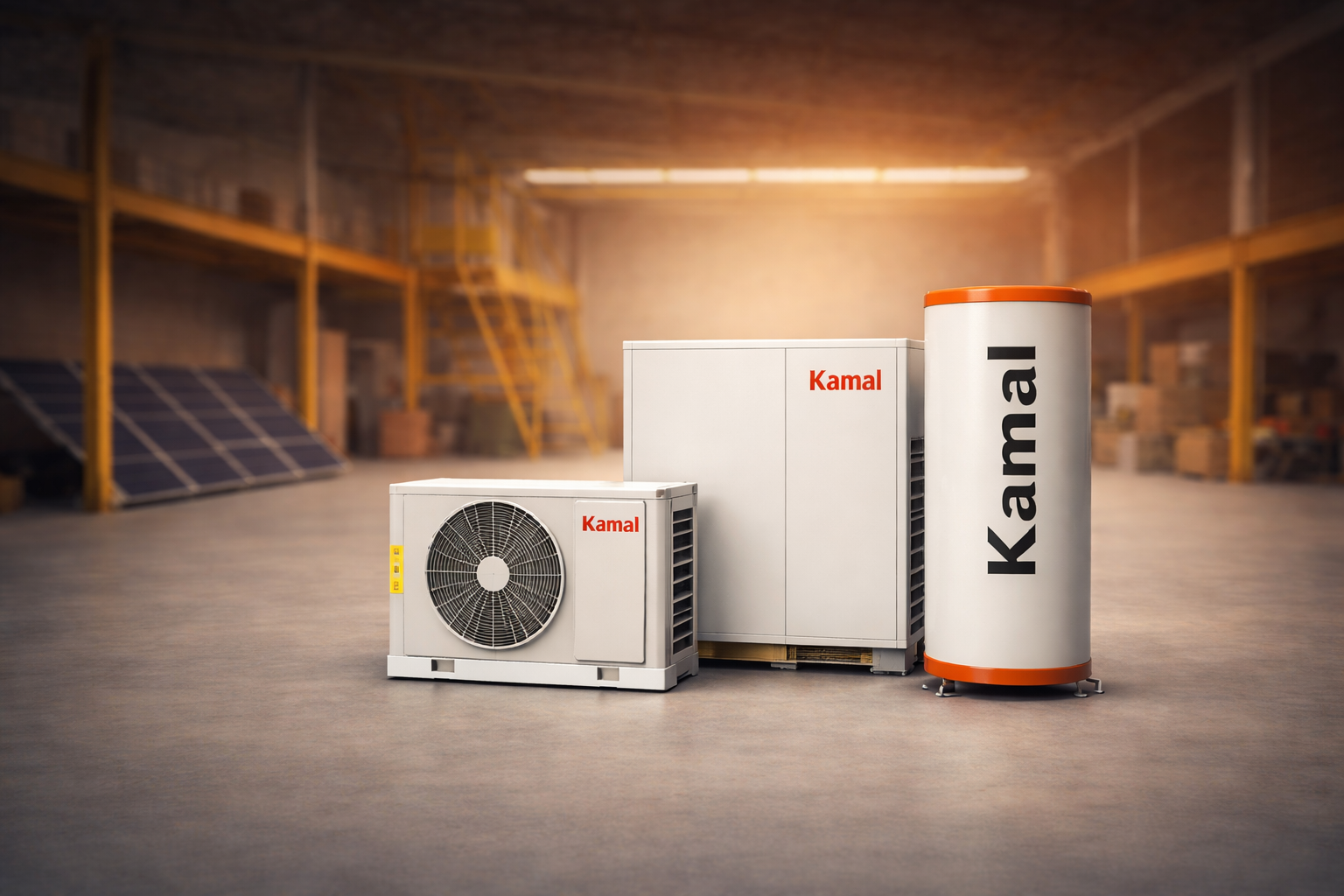 Heat pump water heater installation in Bangalore by Kamal Solar