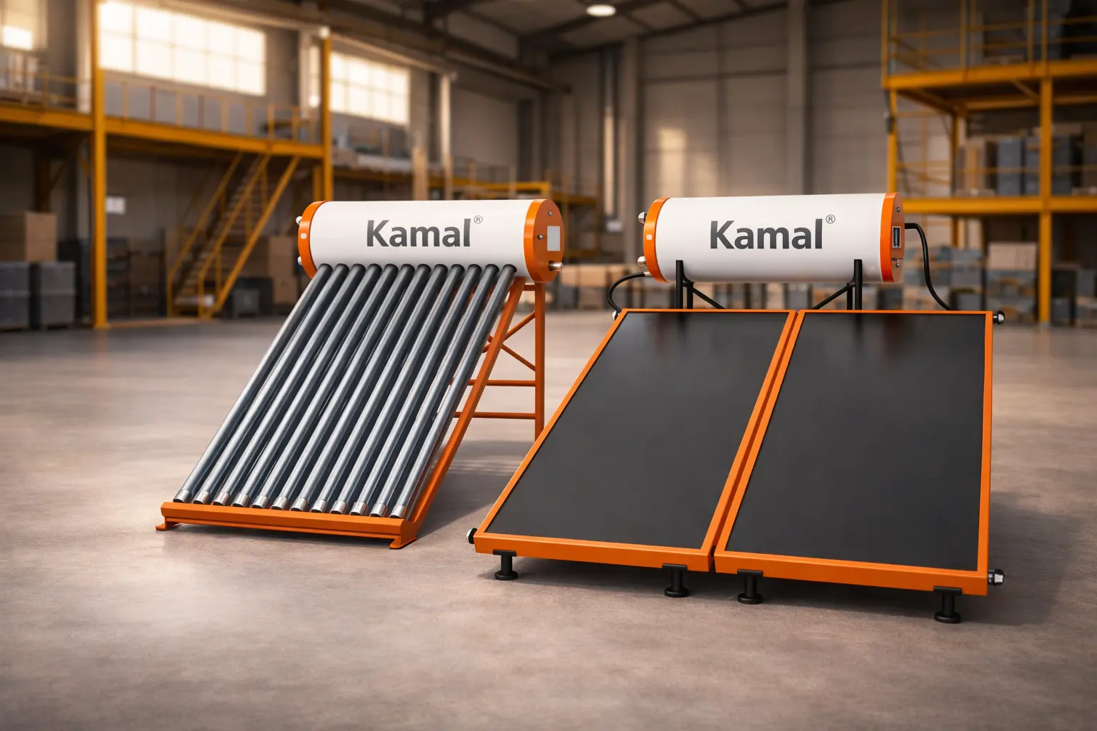 Solar water heater installation in Bangalore by Kamal Solar