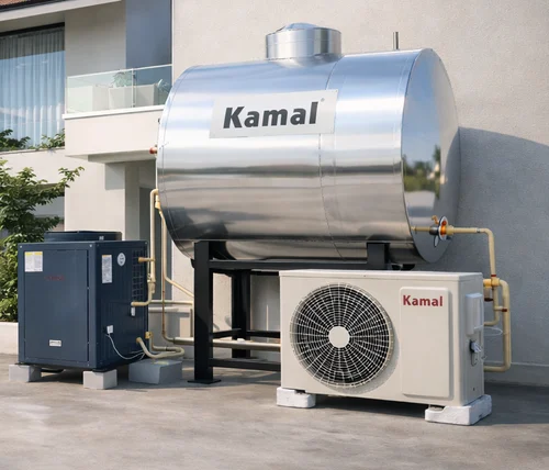Kamal Heat Pump with Storage Tank Pressurized 2000L 500 LPH