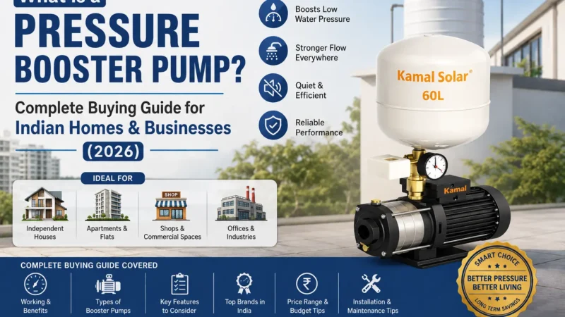 What is a Pressure Booster Pump? Complete Buying Guide for Indian Homes & Businesses (2026)