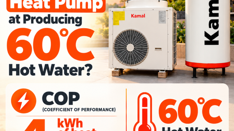 How Efficient Is an Air Source Heat Pump at Producing 60°C Hot Water?