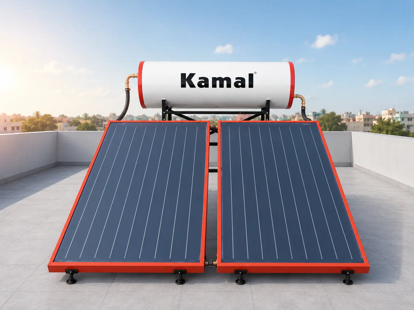 FPC Solar Water Heater in Karimnagar — Kamal Solar